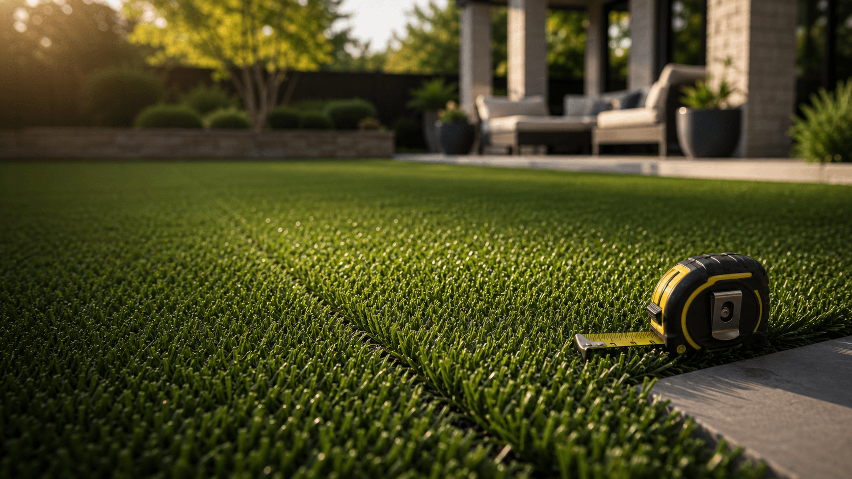 Artificial turf quality inspection detail