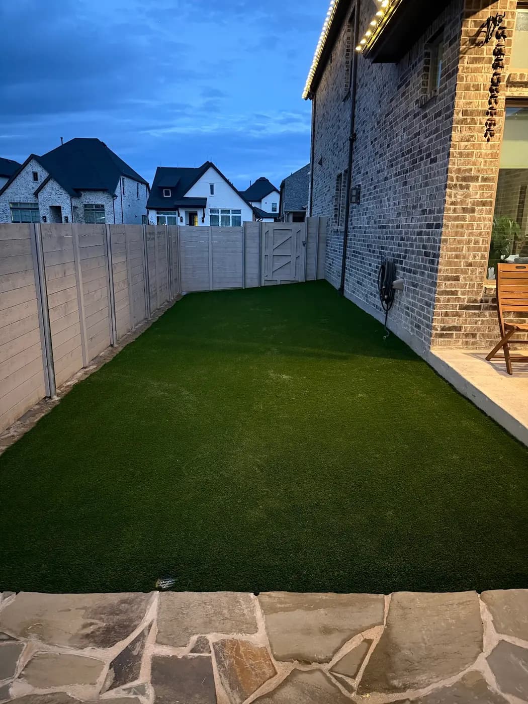 Finished landscape turf installation by DFW Turf Pros 5