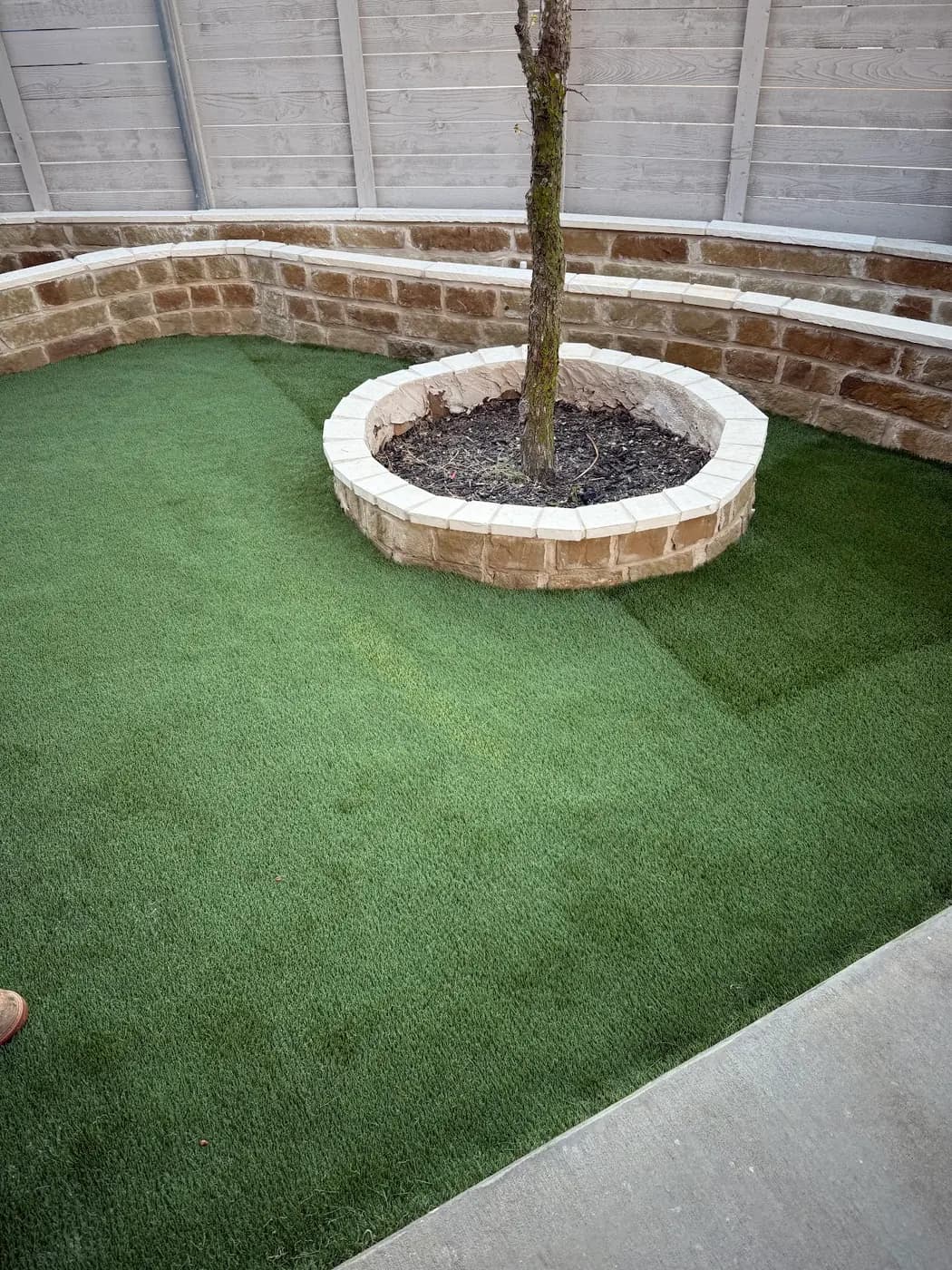 Finished landscape turf installation by DFW Turf Pros 7