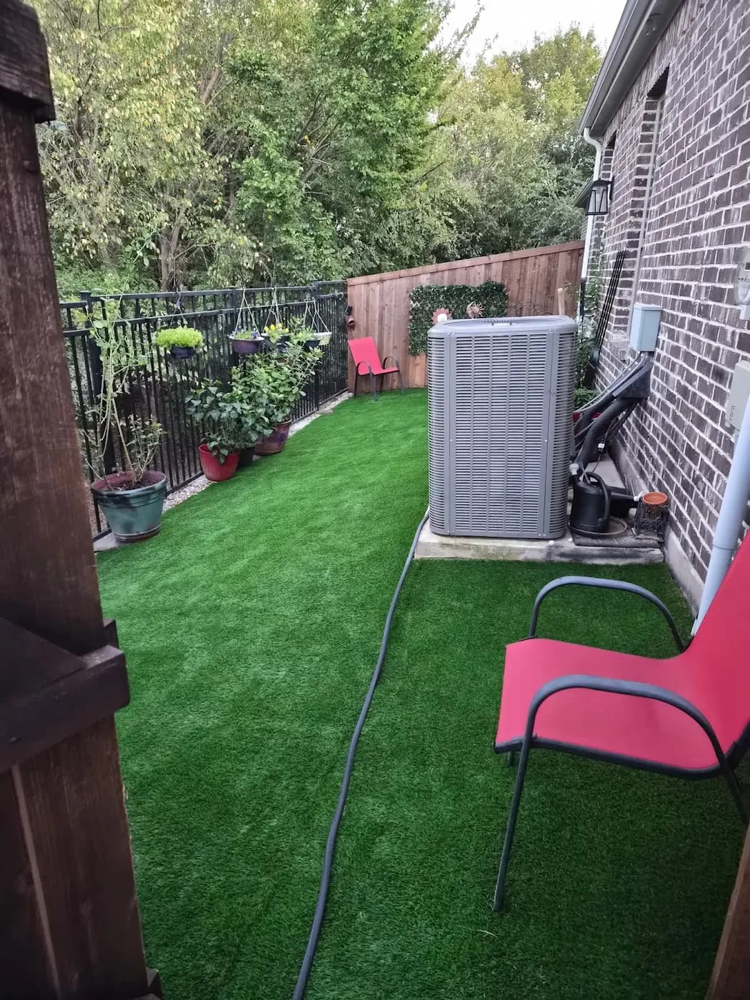 Finished landscape turf installation by DFW Turf Pros 8