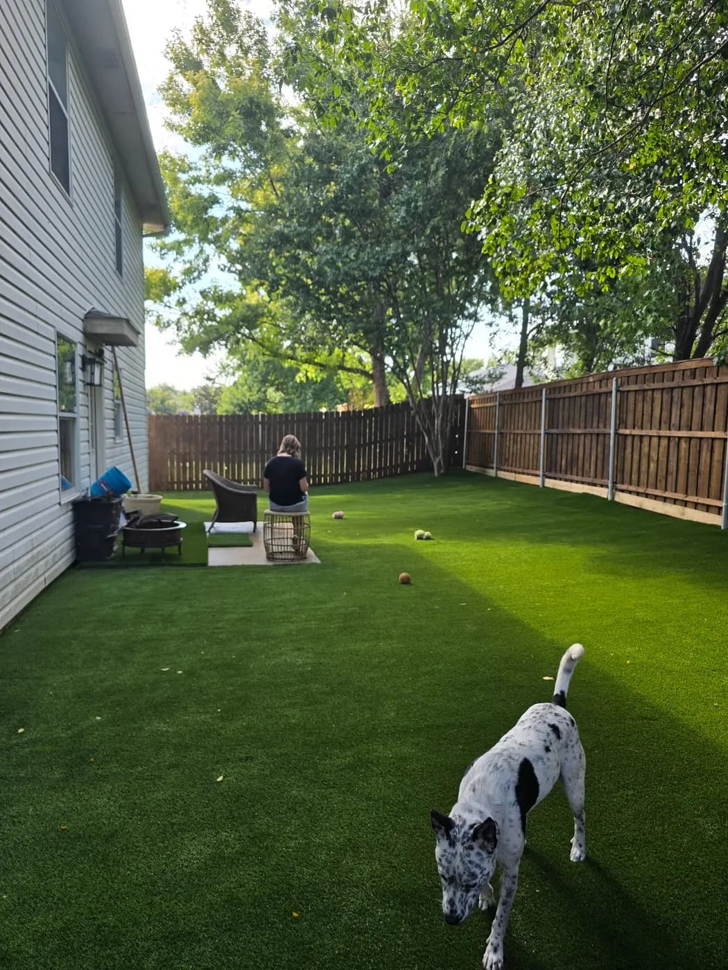 Finished landscape turf installation by DFW Turf Pros 10
