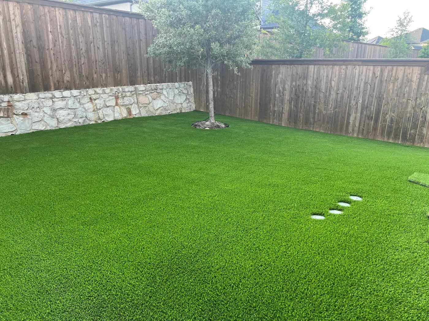 Finished landscape turf installation by DFW Turf Pros 13