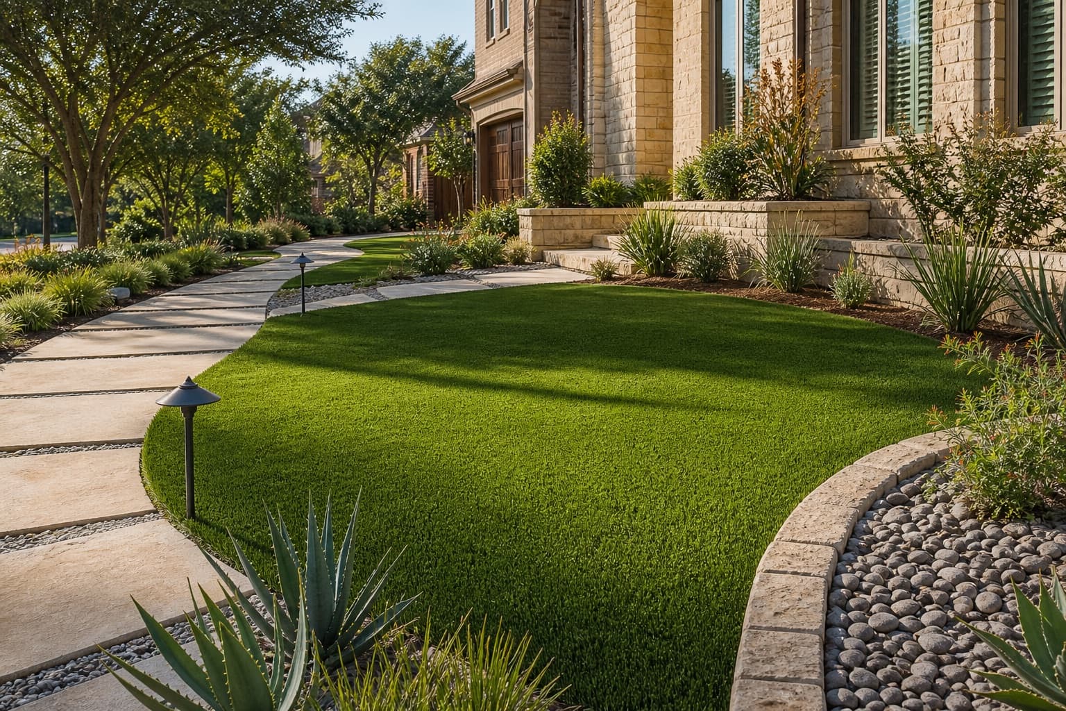 Landscape Turf finished turf installation