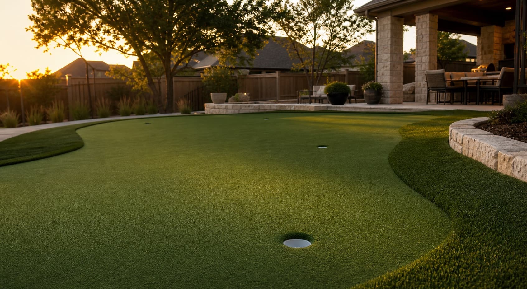 Putting Greens finished turf installation